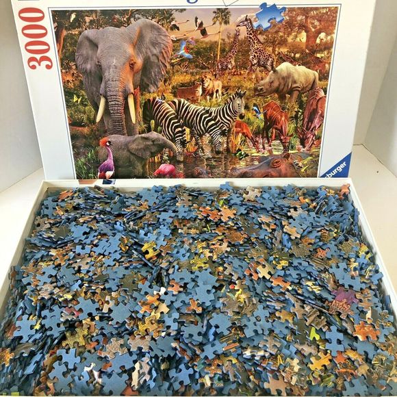 African Animals 3000 Piece Puzzle by Ravensburger - Picture 3 of 4
